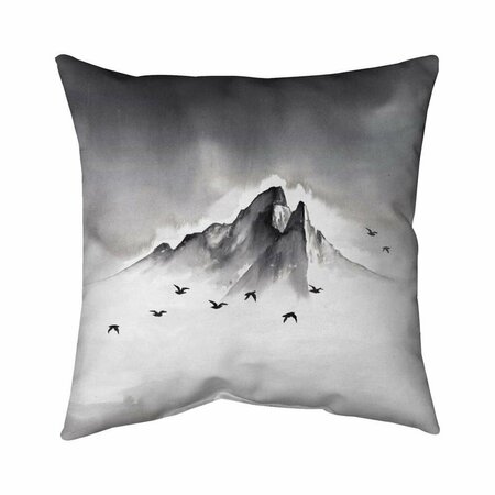 BEGIN HOME DECOR 20 x 20 in. Mountain Peak-Double Sided Print Indoor Pillow 5541-2020-LA163